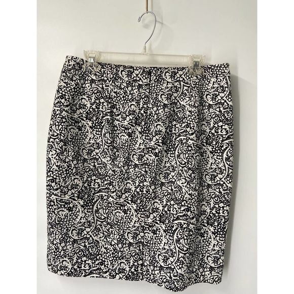 Halogen‎ Black/White Pencil Skirt Size 10 - Picture 4 of 6